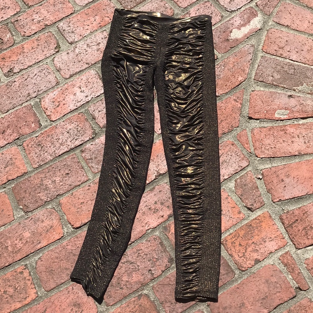 Gold fun party pants